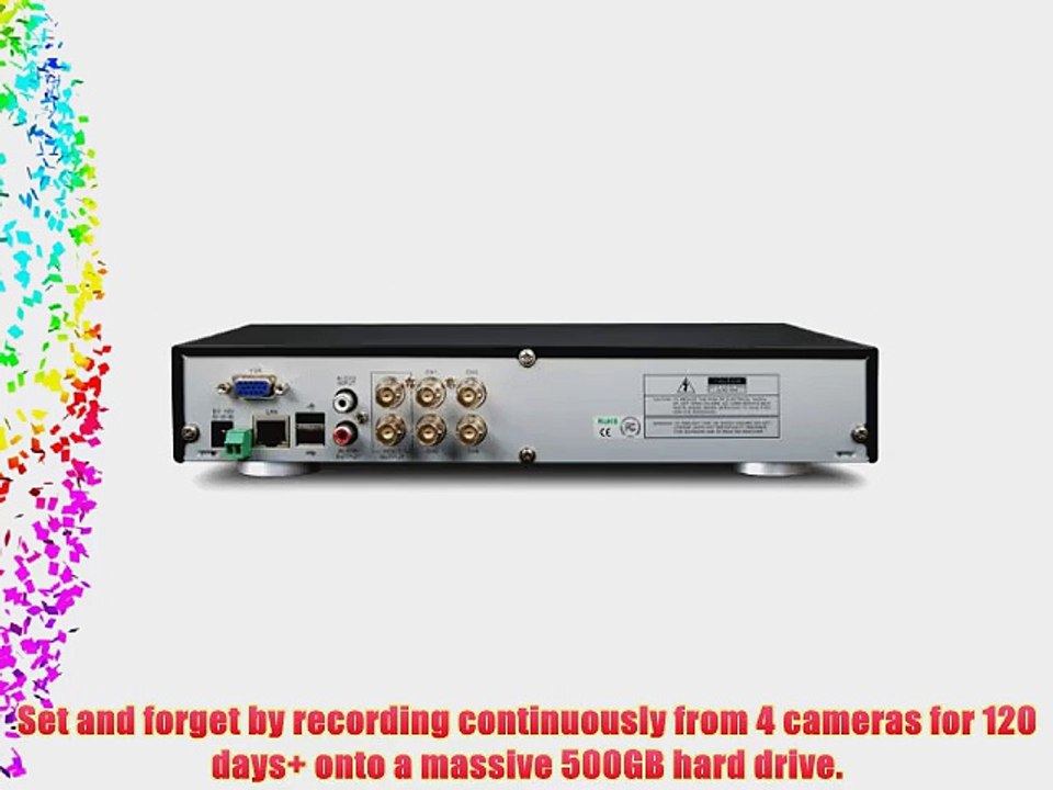 Swann DVR4-2550 4 Channel Digital Video Recorder with Smartphone Viewing (SWDVR-42550H)