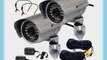 VideoSecu 2 x Outdoor Bullet Security Surveillance Cameras Built-in 1/3 Sony Effio CCD 700TVL