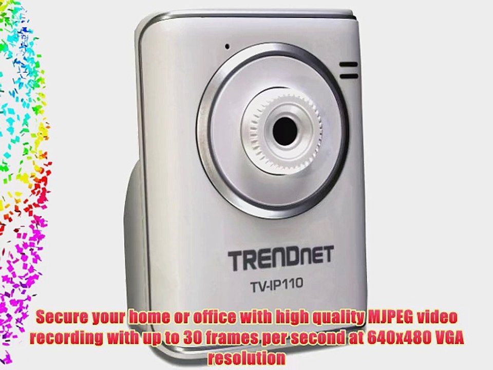 TRENDnet SecurView Internet Surveillance Camera TV-IP110 (Silver)