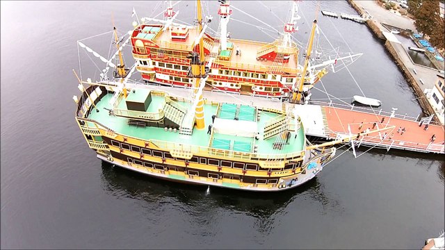 箱根・芦ノ湖で海賊船を空撮！ DJI Phantom 2 Vision Plus