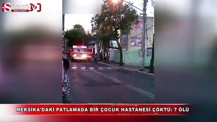 Patlamada çocuk hastanesi çöktü 7 ölü