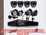 Zmodo 8channel DVR Security Cameras System w/ 4 Outdoor Bullet  4 Indoor Dome 600TVL Hi-Resolution