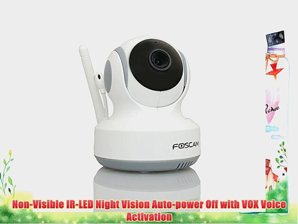 Foscam FBCAM3501 Add-On Camera for FBM3501 Digital Video Baby Monitor - Standalone Camera (White/Grey)