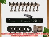 CIB K808AV500G8653 8CH Network Security Surveillance KIT w/ Eight CCD Cameras...