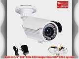 VideoSecu 700TVL Built-in 1/3'' Sony Effio Color CCD Security Camera Day Night Vision IR Zoom