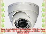 iPower Security SCCAME0017 Indoor Outdoor 700TVL Sony EXview HAD CCD II Effio-E DSP Dome Security