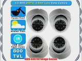 1/3 CMOS 800TVL 3.6mm 24IR Night Vision Vandal/weather Proof Dome Security CCTV Camera 4 Camera