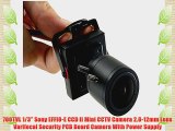 700TVL 1/3 Sony EFFIO-E CCD II Mini CCTV Camera 2.8-12mm Lens Varifocal Security PCB Board