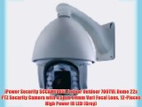 iPower Security SCCAME0051 Indoor Outdoor 700TVL Dome 22x PTZ Security Camera with 4.5mm 99mm