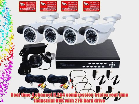 VideoSecu 4 Channel Stand Alone Security Surveillance DVR Digital Video Recorder System Including