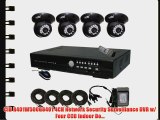 CIB R401W500G8401 4CH Network Security Surveillance DVR w/ Four CCD Indoor Do...