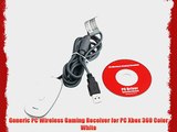 Generic PC Wireless Gaming Receiver for PC Xbox 360 Color White