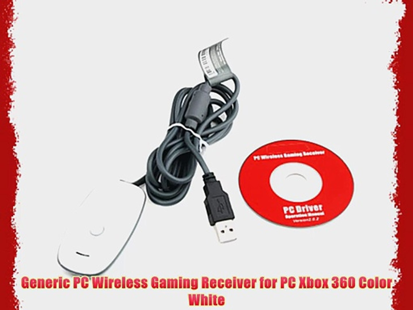 ⁣Generic PC Wireless Gaming Receiver for PC Xbox 360 Color White
