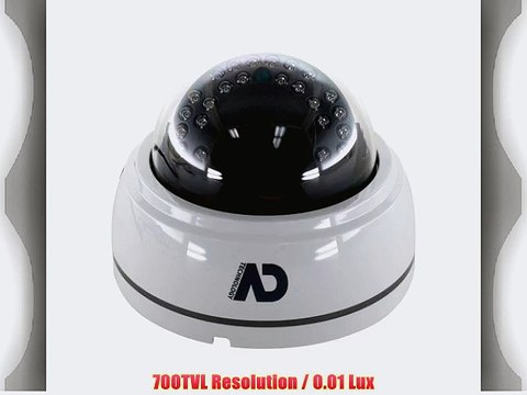 Sony 1/3 NEXT NIC CCD 700TVL 3.6mm Fixed Lens Night Vision Color Camera Compatible with Swann