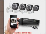 Zmodo ZP-KE1H04-S NVR sPoE Security System with 4 HD 720P Indoor Outdoor Night Vision IP Cameras