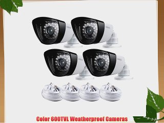 SDC-5340BCD Pack of (4) Samsung IR Weatherproof Bullet Cameras SDC-5340BC with cables