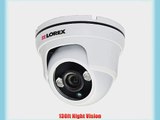 Lorex LDC7708B 700TVL 960H Weatherproof Dome Security Camera With Night Vision (White)