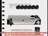 GW Security High End 8 Channel CCTV DVR Surveillance Security Camera System with 6 x 1000TVL