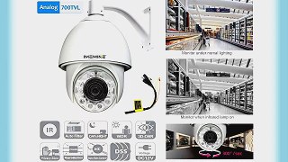 iMeMine 7 PTZ Analog Speed Dome Camera 27x Optical Zoom Day Night Vision with Auto Object Tracking