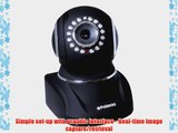 Polaroid IP300B wireless IP Network Security Camera Pan and Tilt IR-cut Filter Black - 9 Pack