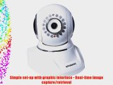 Polaroid IP300W wireless IP Network Security Camera Pan and Tilt IR-cut Filter White - 7 Pack