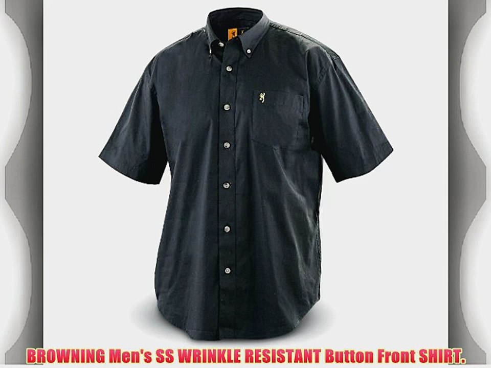 Browning Wrinkle-resistant Short-sleeved Twill Shirt WHITE XL