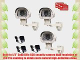 VideoSecu 3 Pack Zoom Built-in SONY Effio CCD 700TVL Security Cameras Outdoor Infrared IR Day