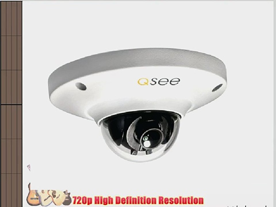 Q-See QCN7002D 720p High Definition Indoor IP Dome Camera (White)