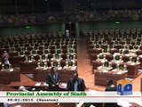 Sindh assembly session adjourned till Monday-30 Jan 2015