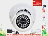 VideoSecu 700TVL Day Night IR CCTV Wide Angle Home Surveillance Security Camera Built-in 1/3