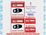 2 Pack Fake Dummy Simulative Indoor Security Surveillance CCTV Camera Scan Motion Detector