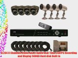 CIB K808AV500G8753-8403 8CH Network Security Surveillance KIT w/ Eight CCD Ca...