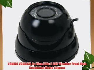 VONNIC VCD547B Ex-View Effio-E DSP Weather Proof High Resolution Dome Camera