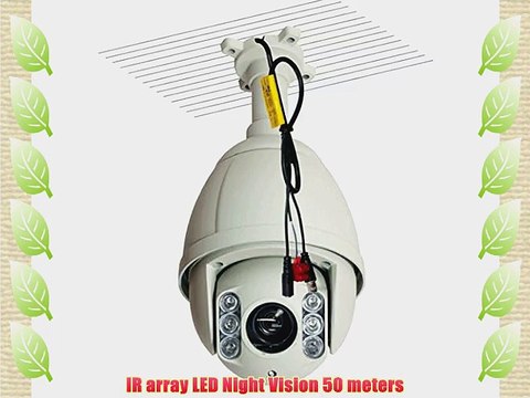 Efreecity Mini CCTV 300?/s High speed 700TVL Zoom x10 Outdoor Day/Night PTZ Dome Camera