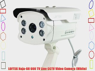 LOFTEK Naja-6H 600 TV Line CCTV Video Camera (White)