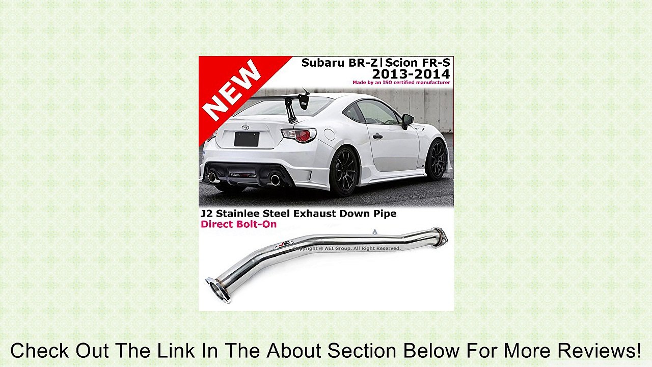 Subaru BRZ | Scion FRS 13-14 J2 Stainless Steel Downpipe Down Pipe Exhaust Review