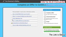 CSV to XLS Converter Full (Download Now)