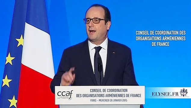 Франсуа Олланд: Я поеду 24 апреля в Ереван от имени народа Франции /28.01.2015/