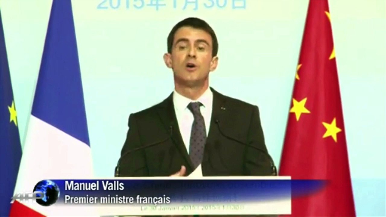 Manuel Valls aux Chinois : "Vos investissements sont les bienvenus"