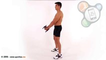 Workout Manager - One-Dumbbell Front Raises (Shoulders Exercises)