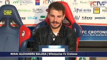 Sala stampa, Balasa in conferenza