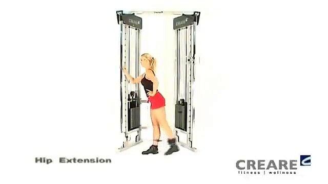 Workout Manager - Cable Back Kicks (Buttocks Exercises)
