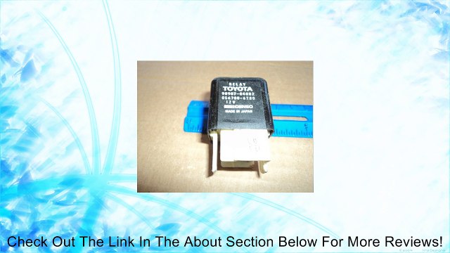 Toyota Denso Relay 90987-04002 DRL Ignition Radiator Cooling Fan Window Blower Review