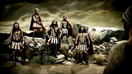 La batalla final de los 300 espartanos.