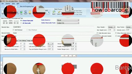 DRPU software: Barcode designing features