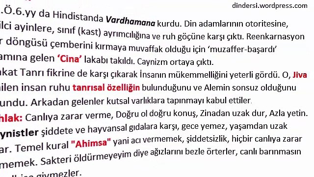 12.sınıf 7.ünite Hint ve Çin Dinleri dindersi.wordpress.com