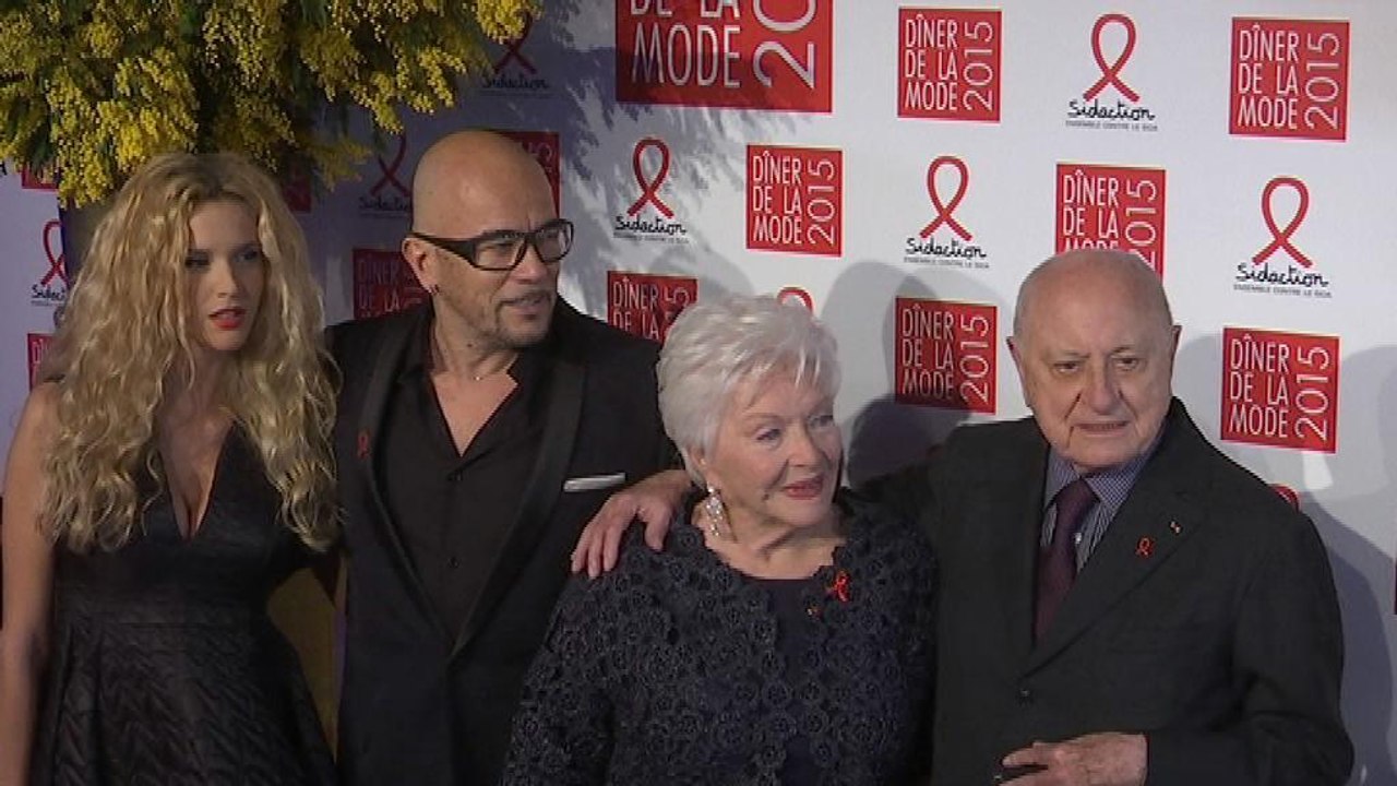 Défilé de personnalités au dîner de la mode du Sidaction