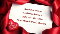 BONNE SAINT-VALENTIN 2015 SUR LA CHANSON DE DEMIS ROUSSOS