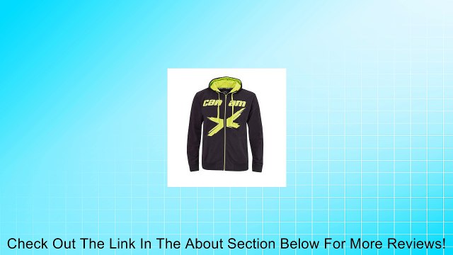 Can-Am Men's Zipped Hoodie - Black - XL Review