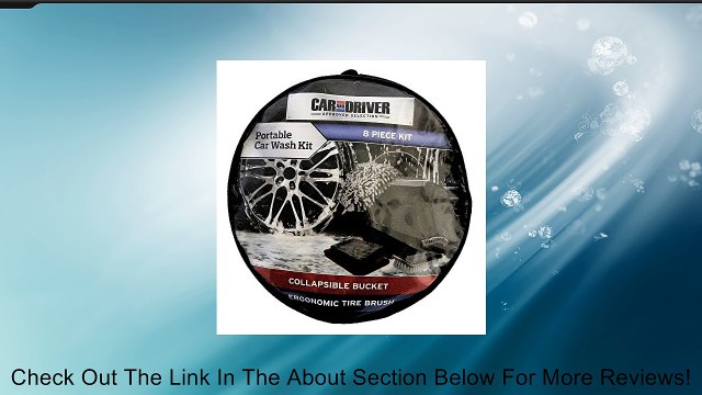 Car and Driver Approved Selection - Portable Car Wash Kit - 8-Piece Review